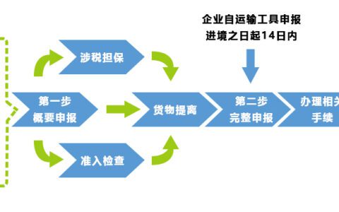 海关“两步申报”通关模式，指企业不需要一次性填报所有申报项目，可分为概要申报及完整申报两步进行分别申报